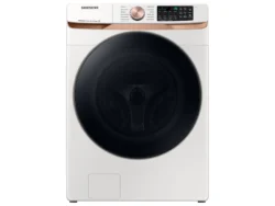 Samsung 5.0 cu. ft. Extra Large Capacity Smart Front Load Washer with Super Speed Wash and Steam in Ivory