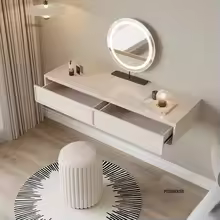 European Small Apartment Dressers Suspended Solid Wood Storage