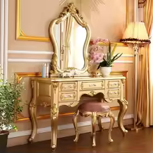 gold wood frame bedroom dresser