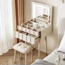 French Foldable Cover Dressing Table Simple Mini Storage