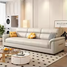 Relaxing Genuine Leather Sofa