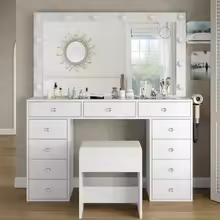Vanity Desk & Power Outl Dressing Table