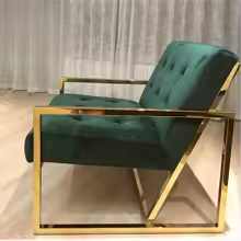 Sofa Set Furniture Modern Luxury Velvet One Sofa Gold Metal Living Room Sofa