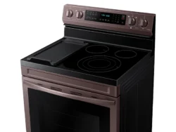 6.3 cu. ft. Smart Freestanding Electric Range with No-Preheat Air Fry Convection+ & Griddle in Tuscan Stainless Steel