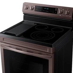6.3 cu. ft. Smart Freestanding Electric Range with No-Preheat Air Fry Convection+ & Griddle in Tuscan Stainless Steel
