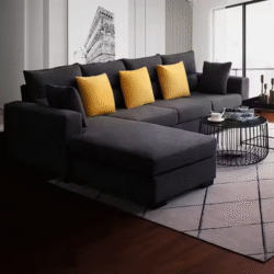 2023 New Design Hotel Luxury Funiture Corner L Shaped Modern Leather Bed Folding Set Home Design Couch Living Room Sofa