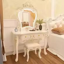 European Dressing Table for Bedroom Light Luxury Vanity Tables with Drawers