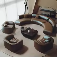 Semi Circular Arc Abnormity Living Room Sofas