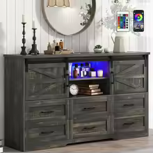 63" Farmhouse Dresser 6 Drawers
