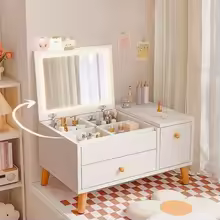 Lacquer Dressing Table Box Tray Girl Nordic Mdf Dressing Table