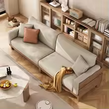 All solid wood sofa