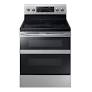Samsung 5.9 cu ft. Smart Freestanding Electric Range with Flex Duo™ & Dual Door in Black Stainless Steel