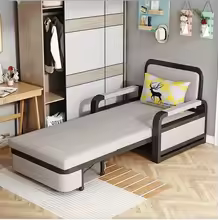 Dual purpose folding sofa bed