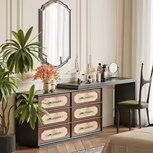 Bamboo Bedroom Vanity Tables Storage