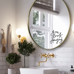 1 pc hot sale you look amazing mirror sticker