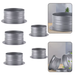 1pc 75-200mm Metal Pipe Flange Air Ventilation Hose Connector