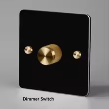 LED Dimmer Switch Electrical Light Brightness Regulator Antique Brass EU Standard with Claws