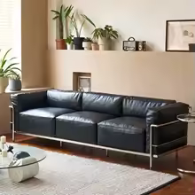 A14 Italian light luxury black LC3 sofa