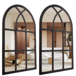 2Pcs Window Wall Mirror