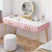 60/80cm Light Luxury Marble Dressing Table