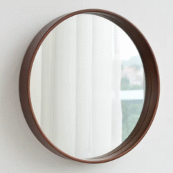 35cm Korean Style Wood Mirror