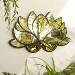 1Pc Acrylic Lotus Flower Wall Mirror