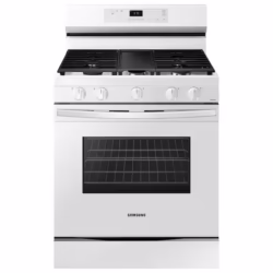 6.0 cu. ft. Smart Freestanding Gas Range with Integrated Griddle in White